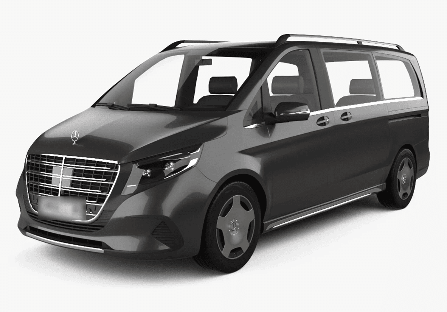 Mercedes Classe V noir avec chauffeur privé location luxe